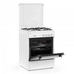 Thermogatz TGS 161 WH Κουζίνα Αερίου 55lt με Εστίες Αερίου 60cm